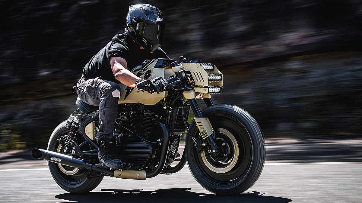 Sydney Builder Turns Royal Enfield Shotgun 650 Into a Rally Racer Custom