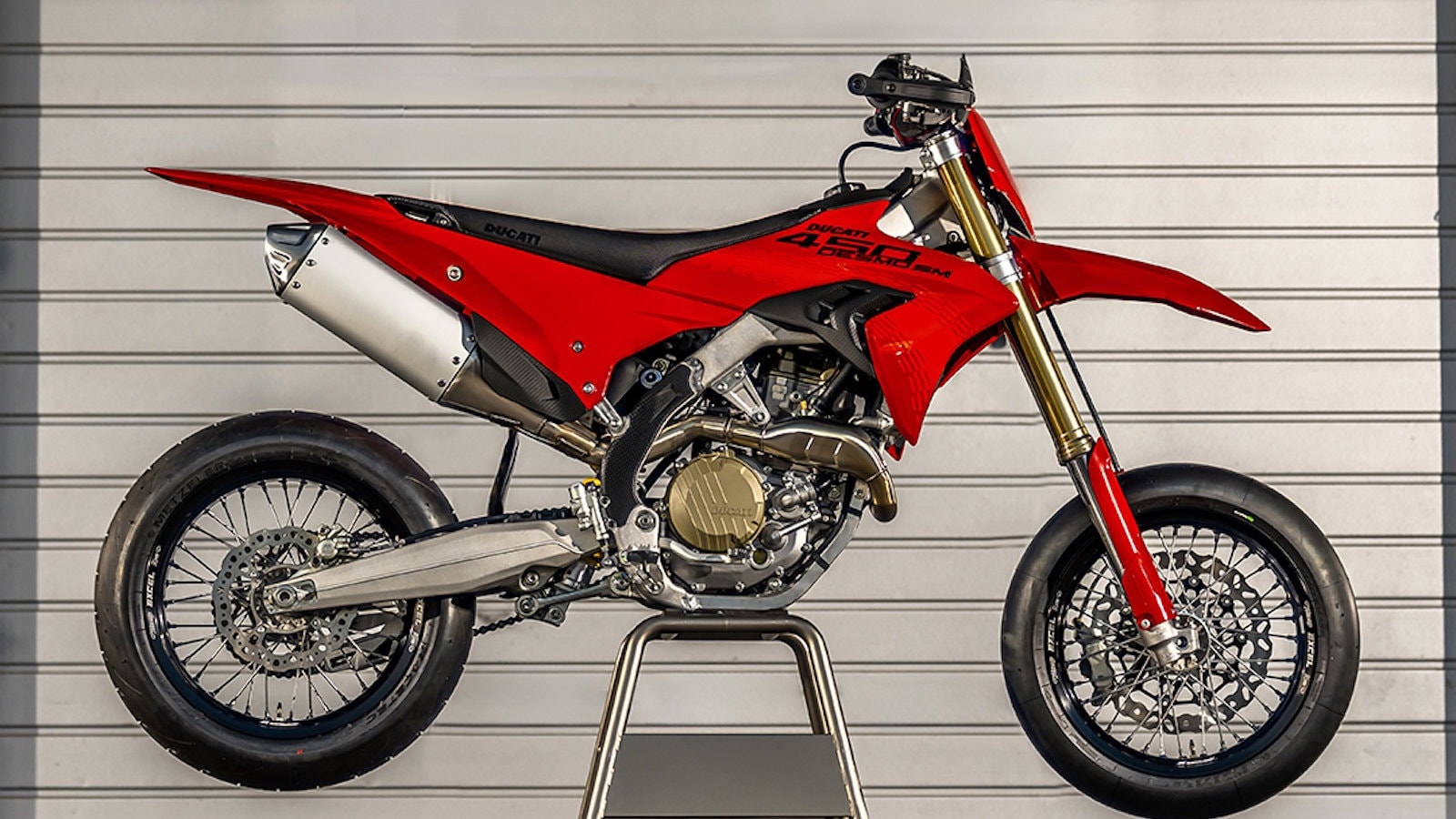 Ducati Unveils Its First-Ever Supermoto, the Desmo450 SM, at £12,095