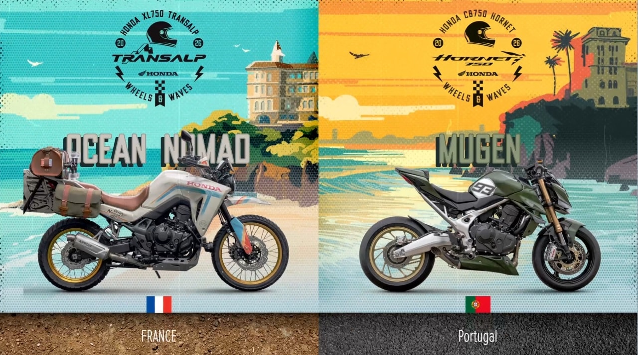 Honda Customs 2026 Pits CB750 Hornet Against XL750 Transalp in a Street-vs-Off-Road Showdown