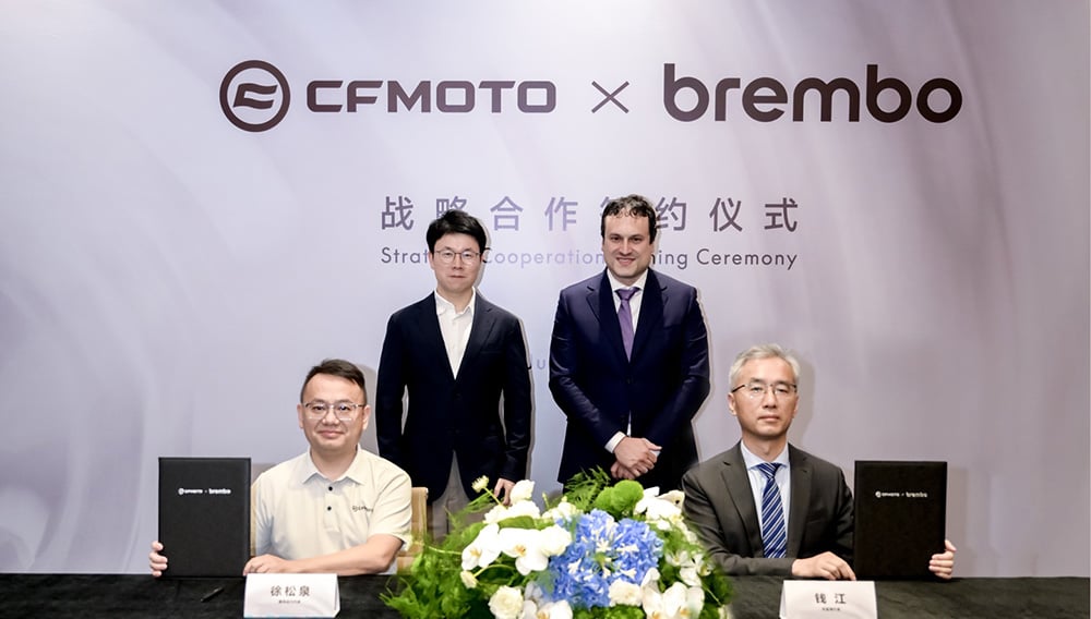 China's CFMOTO Signs Long-Term Strategic Partnership with Brembo, Set to Co-Develop Brakes for Mid- and Large-Displacement Models