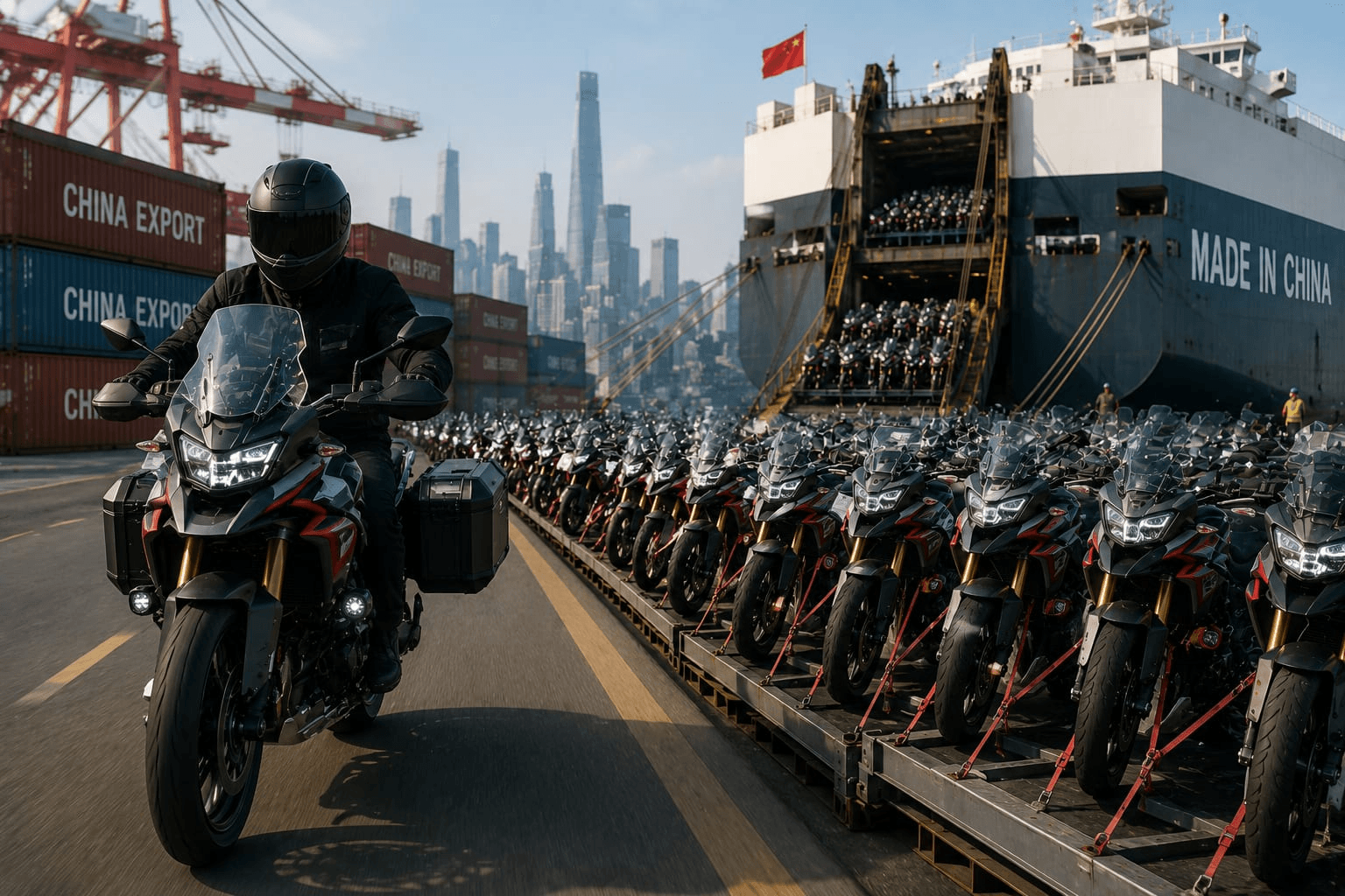 Chinese motorcycle exports hit record 26.2 million units, US shipments up 40%