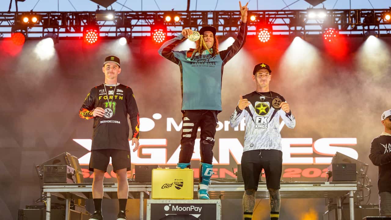 Electric Motocrosser Stark Varg Wins X Games Best Trick Gold Medal