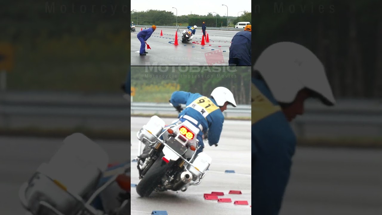 Video Captures Japanese Police Officers' Low-Speed Skills on the 300kg+ Honda CB1300P